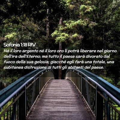 Picture 02 - Sofonia 1:18 RIV - Né il loro argento né il loro oro li potrà - Bible Verse Picture