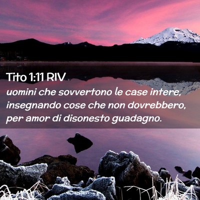 Picture 02 - Tito 1:11 RIV - uomini che sovvertono le case intere, insegnando - Bible Verse Picture