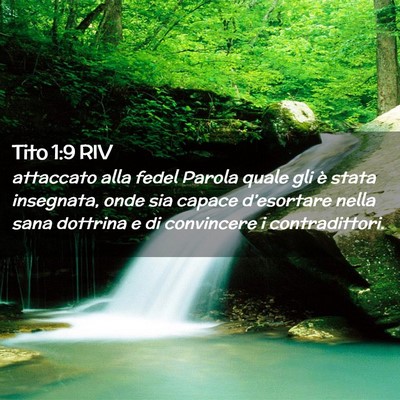 Picture 02 - Tito 1:9 RIV - attaccato alla fedel Parola quale gli è stata - Bible Verse Picture
