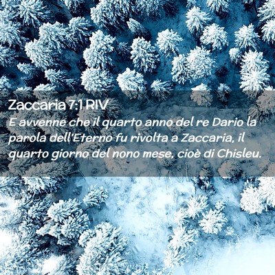 Picture 02 - Zaccaria 7:1 RIV - E avvenne che il quarto anno del re Dario la - Bible Verse Picture