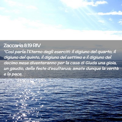 Picture 02 - Zaccaria 8:19 RIV - “Così parla l’Eterno degli eserciti: il - Bible Verse Picture