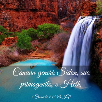 Picture 03 - 1 Cronache 1:13 RIV - Canaan generò Sidon, suo primogenito, e - Bible Verse Picture