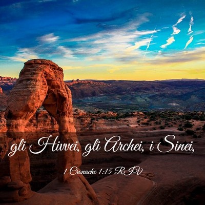 Picture 03 - 1 Cronache 1:15 RIV - gli Hivvei, gli Archei, i - Bible Verse Picture