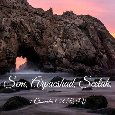 Picture 03 - 1 Cronache 1:24 RIV - Sem, Arpacshad, - Bible Verse Picture