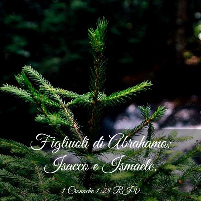 Picture 03 - 1 Cronache 1:28 RIV - Figliuoli di Abrahamo: Isacco e - Bible Verse Picture