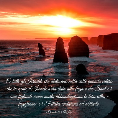 Picture 03 - 1 Cronache 10:7 RIV - E tutti gl’Israeliti che abitavano nella valle - Bible Verse Picture