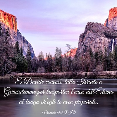 Picture 03 - 1 Cronache 15:3 RIV - E Davide convocò tutto Israele a Gerusalemme per - Bible Verse Picture