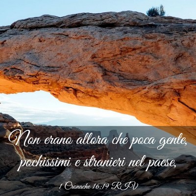 Picture 03 - 1 Cronache 16:19 RIV - Non erano allora che poca gente, pochissimi e - Bible Verse Picture