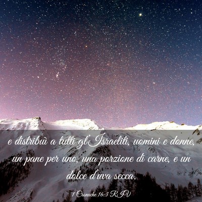 Picture 03 - 1 Cronache 16:3 RIV - e distribuì a tutti gl’Israeliti, uomini e - Bible Verse Picture