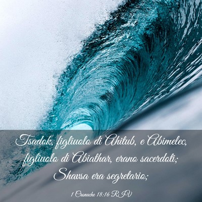 Picture 03 - 1 Cronache 18:16 RIV - Tsadok, figliuolo di Ahitub, e Abimelec, - Bible Verse Picture