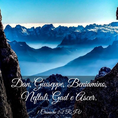 Picture 03 - 1 Cronache 2:2 RIV - Dan, Giuseppe, Beniamino, Neftali, Gad e - Bible Verse Picture