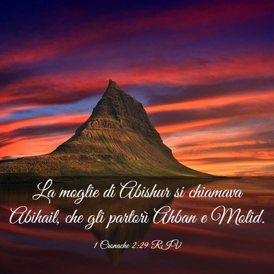 Picture 03 - 1 Cronache 2:29 RIV - La moglie di Abishur si chiamava Abihail, che gli - Bible Verse Picture