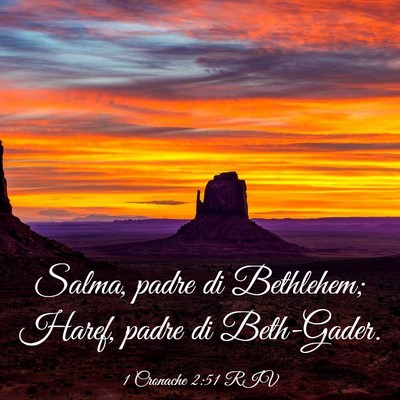 Picture 03 - 1 Cronache 2:51 RIV - Salma, padre di Bethlehem; Haref, padre di - Bible Verse Picture