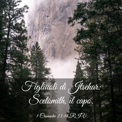 Picture 03 - 1 Cronache 23:18 RIV - Figliuoli di Jtsehar: Scelomith, il - Bible Verse Picture
