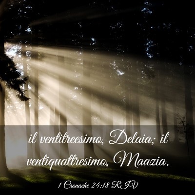 Picture 03 - 1 Cronache 24:18 RIV - il ventitreesimo, Delaia; il ventiquattresimo, - Bible Verse Picture