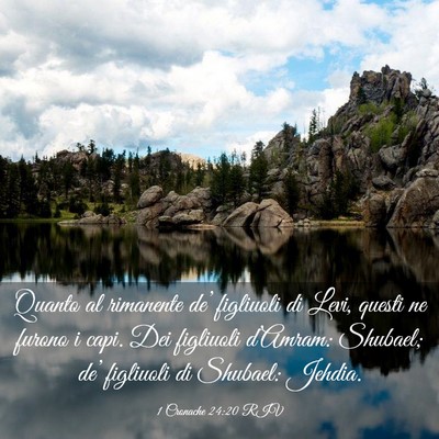 Picture 03 - 1 Cronache 24:20 RIV - Quanto al rimanente de’ figliuoli di Levi, - Bible Verse Picture