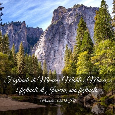 Picture 03 - 1 Cronache 24:26 RIV - Figliuoli di Merari: Mahli e Musci, e i figliuoli - Bible Verse Picture