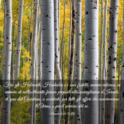 Picture 03 - 1 Cronache 26:30 RIV - Fra gli Hebroniti, Hashabia e i suoi fratelli, - Bible Verse Picture