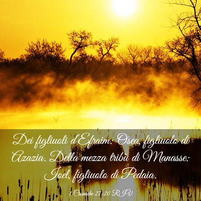 Picture 03 - 1 Cronache 27:20 RIV - Dei figliuoli d’Efraim: Osea, figliuolo di - Bible Verse Picture