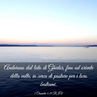 Picture 03 - 1 Cronache 4:39 RIV - Andarono dal lato di Ghedor, fino ad oriente - Bible Verse Picture