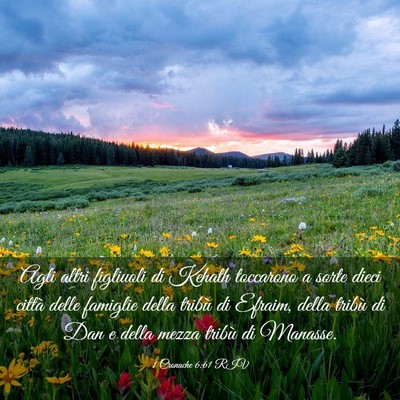 Picture 03 - 1 Cronache 6:61 RIV - Agli altri figliuoli di Kehath toccarono a sorte - Bible Verse Picture