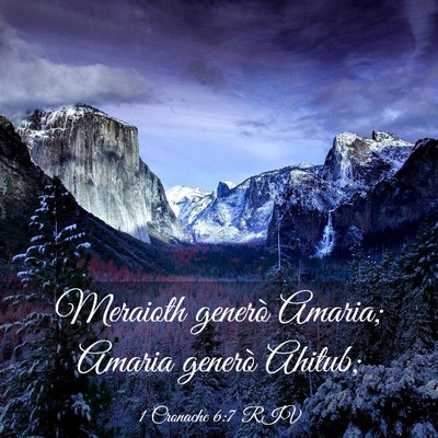 Picture 03 - 1 Cronache 6:7 RIV - Meraioth generò Amaria; Amaria generò - Bible Verse Picture