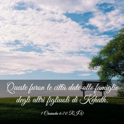 Picture 03 - 1 Cronache 6:70 RIV - Queste furon le città date alle famiglie degli - Bible Verse Picture