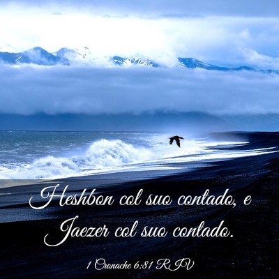 Picture 03 - 1 Cronache 6:81 RIV - Heshbon col suo contado, e Jaezer col suo - Bible Verse Picture