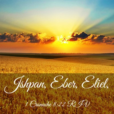 Picture 03 - 1 Cronache 8:22 RIV - Jshpan, Eber, - Bible Verse Picture