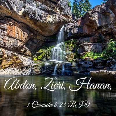 Picture 03 - 1 Cronache 8:23 RIV - Abdon, Zicri, - Bible Verse Picture