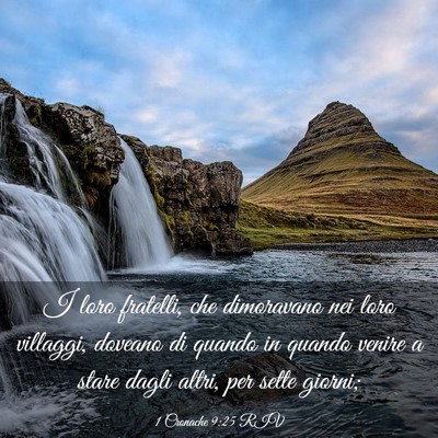 Picture 03 - 1 Cronache 9:25 RIV - I loro fratelli, che dimoravano nei loro - Bible Verse Picture