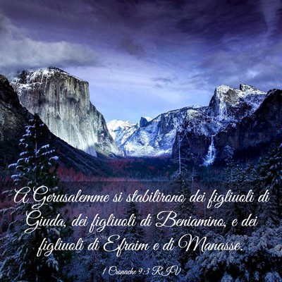 Picture 03 - 1 Cronache 9:3 RIV - A Gerusalemme si stabilirono dei figliuoli di - Bible Verse Picture