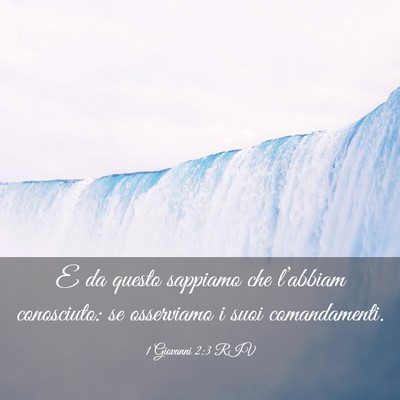 Picture 03 - 1 Giovanni 2:3 RIV - E da questo sappiamo che l’abbiam conosciuto: - Bible Verse Picture