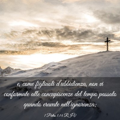 Picture 03 - 1 Pietro 1:14 RIV - e, come figliuoli d’ubbidienza, non vi - Bible Verse Picture