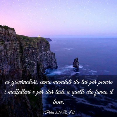Picture 03 - 1 Pietro 2:14 RIV - ai governatori, come mandati da lui per punire i - Bible Verse Picture