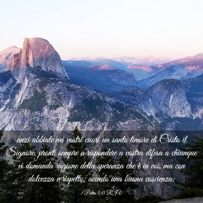 Picture 03 - 1 Pietro 3:15 RIV - anzi abbiate nei vostri cuori un santo timore di - Bible Verse Picture