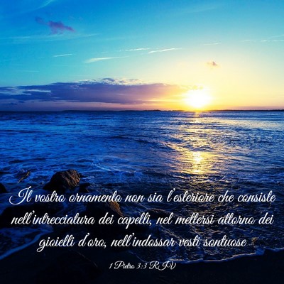 Picture 03 - 1 Pietro 3:3 RIV - Il vostro ornamento non sia l’esteriore che - Bible Verse Picture