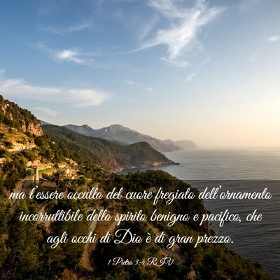 Picture 03 - 1 Pietro 3:4 RIV - ma l’essere occulto del cuore fregiato - Bible Verse Picture