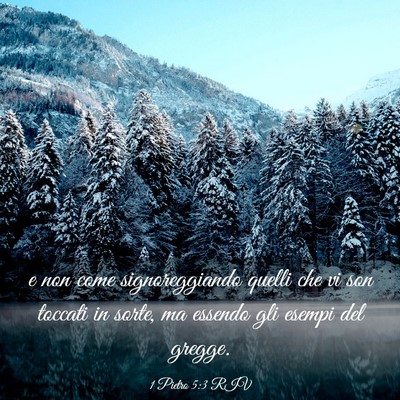 Picture 03 - 1 Pietro 5:3 RIV - e non come signoreggiando quelli che vi son - Bible Verse Picture