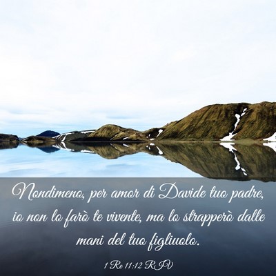 Picture 03 - 1 Re 11:12 RIV - Nondimeno, per amor di Davide tuo padre, io non - Bible Verse Picture