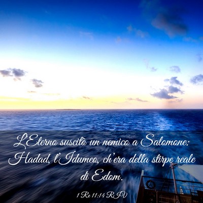Picture 03 - 1 Re 11:14 RIV - L’Eterno suscitò un nemico a Salomone: Hadad, - Bible Verse Picture