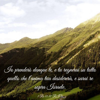 Picture 03 - 1 Re 11:37 RIV - Io prenderò dunque te, e tu regnerai su tutto - Bible Verse Picture