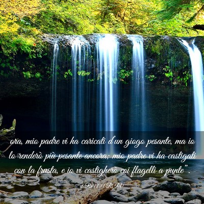Picture 03 - 1 Re 12:11 RIV - ora, mio padre vi ha caricati d’un giogo - Bible Verse Picture