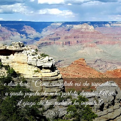 Picture 03 - 1 Re 12:9 RIV - e disse loro: “Come consigliate voi che - Bible Verse Picture