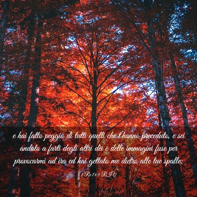 Picture 03 - 1 Re 14:9 RIV - e hai fatto peggio di tutti quelli che t’hanno - Bible Verse Picture