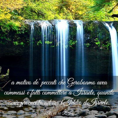 Picture 03 - 1 Re 15:30 RIV - a motivo de’ peccati che Geroboamo avea - Bible Verse Picture