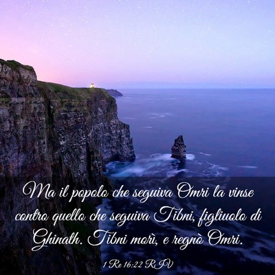 Picture 03 - 1 Re 16:22 RIV - Ma il popolo che seguiva Omri la vinse contro - Bible Verse Picture