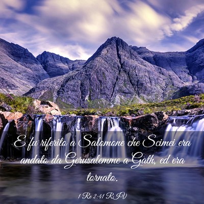 Picture 03 - 1 Re 2:41 RIV - E fu riferito a Salomone che Scimei era andato da - Bible Verse Picture