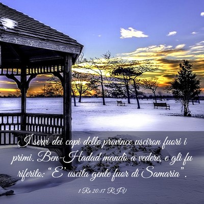 Picture 03 - 1 Re 20:17 RIV - I servi dei capi delle province usciron fuori i - Bible Verse Picture