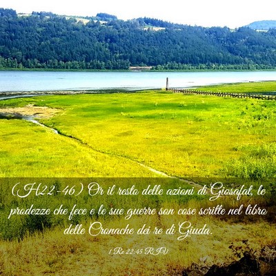Picture 03 - 1 Re 22:45 RIV - (H22-46) Or il resto delle azioni di Giosafat, le - Bible Verse Picture